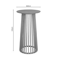 Masa de bar Domonic Pako World Natural 60x60x105 cm - 4