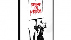 Poster - Banksy: Because I’m Worthless, cu Ramă neagră, 40x60 cm