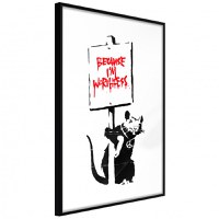 Poster - Banksy: Because I’m Worthless, cu Ramă neagră, 40x60 cm - 1