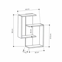 Raft Paranoid Antracit 64x85x22 cm - 5