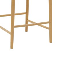 Scaun de bar Wishbone lemn de fag, culoare lemn natural- funie culoare lemn naturala 53x54x107cm - 7