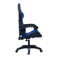 Scaun de gaming William piele ecologica negru - albastru - 3