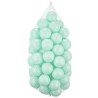 Set 50 de bile plastic Menta 7x7x7 cm - 1