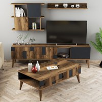 Set Complet Living Madrid Walnut-Antracit - 1