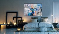 Tablou - Blue Deer 120x80 cm - 2