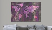 Tablou din plută - Amethyst Map [Cork Map] 90x60 cm - 2