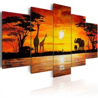 Tablou - Hot Safari 200x100 cm - 1