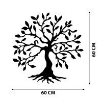 Tablou metalic Tree Negru 60x60 cm - 6