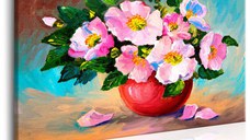 Tablou pictat manual - Spring Bunch 90x60 cm