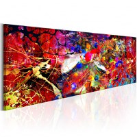 Tablou - Red Forest 120x40 cm - 1