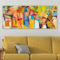 Tablou Siena Sunset Multicolor 50x120 cm - 1