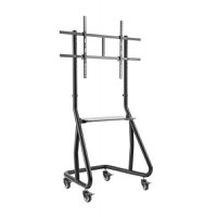 Stand mobil Techly ICA-TR38, 60inch-105inch, 100 kg (Negru) - 1