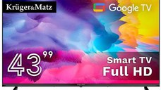 Televizor LED Kruger&Matz 109 cm (43inch) KM0243FHD-SA, Full HD, Smart TV, WiFi, CI+