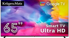 Televizor LED Kruger&Matz 165 cm (65inch) KM0265UHD-SA, Ultra HD 4K, Smart TV, WiFi, CI+