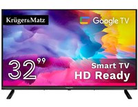 Televizor LED Kruger&Matz 80 cm (32inch) KM0232-SA, HD Ready, Smart TV, WiFi, CI+ - 1