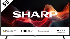 Televizor LED Sharp 139 cm (55inch) 55GL4060E, Ultra HD 4K, Smart TV, WiFi