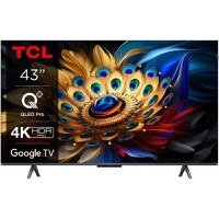 Televizor QLED TCL 109 cm (43inch) 43C655, Ultra HD 4K, Smart TV, WiFi, Google TV, CI+ - 1