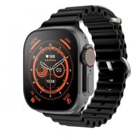 Ceas inteligent SmartWatch Ultra Plus, compatibil cu orice telefon, apel Bluetooth, incarcator wireless, metal - 1