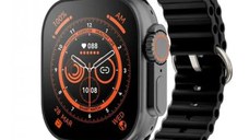 Ceas inteligent SmartWatch Ultra Plus, compatibil cu orice telefon, apel Bluetooth, incarcator wireless, metal