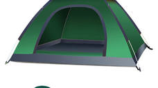 Cort camping cu deschidere automata pop-up, impermeabil, protectie UV, 2 usi