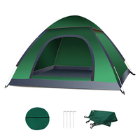 Cort camping cu deschidere automata pop-up, impermeabil, protectie UV, 2 usi - 1