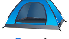 Cort camping cu deschidere automata pop-up, impermeabil, protectie UV, 2 usi