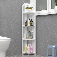 Etajera de colt pentru baie sau bucatarie, cu 4 polite, 120cm - 1