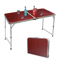 Masuta pliabila picnic din aluminiu, tip servieta, 60 x 120 cm - 1