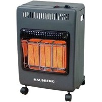 Mini Soba pe gaz GPL Hausberg HB-1023NG, aprindere piezo-electrica, 3 placi de incalzire ceramic putere totala 4.2kW, sistem de oprire automata a gazului, Negru - 1