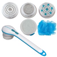 Perie de baie rotativa, pentru curatare si masaj sub dus, 5 in 1, Spin Spa - 1