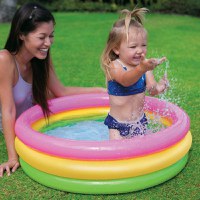 Piscina gonflabila pentru copii cu baza moale, Intex - 1