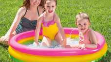 Piscina gonflabila pentru copii cu baza moale, Intex