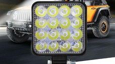 Proiector auto LED, offroad sau marșarier, 48W, 12V sau 24V