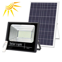 Proiector LED cu panou solar si telecomanda, IP66 - 1