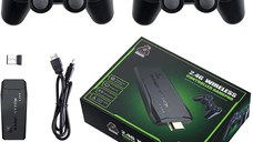 RESIGILAT - Consola mini jocuri retro M8 Full HD, 2 controllere wireless 2.4G, HDMI