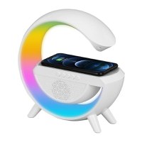 RESIGILAT - Statie incarcare wireless 3 in 1 cu lampa RGB si boxa bluetooth - 1