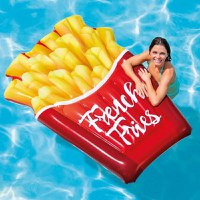 Saltea gonflabila pentru inot, Intex 58775, french fries, vinil, 168 x 119 cm - 1