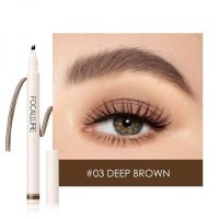 Creion sprancene efect Microblading Focallure, 03 Deep Brown - 2