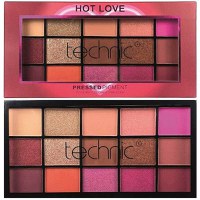 Paleta fard de ochi, Technic, Hot Love, 15 culori - 1