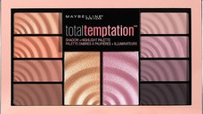 Paleta fard si iluminator Maybelline Total Temptation, 10 culori