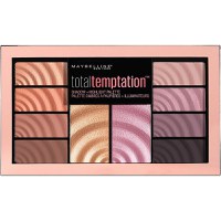 Paleta fard si iluminator Maybelline Total Temptation, 10 culori - 1