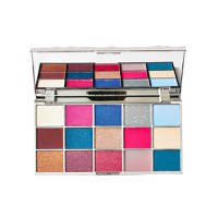 Paleta farduri de pleoape, Makeup Revolution, Glass Mirror, 15 nuante - 1