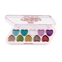 Paleta Machiaj Ochi, Ushas, Glitter, 10 Culori, 02, 7.1 g - 1