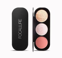 Paleta pudre iluminatoare si bronzer, Focallure Blush & Highlighter 03 - 1