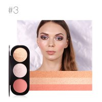 Paleta pudre iluminatoare si bronzer, Focallure Blush & Highlighter 03 - 2