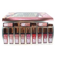 Set 12 rujuri de buze cu aspect mat, Makeup, Romantic Matte, Natural Matte Color - 1