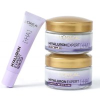 Set 3 Creme, Loreal, Hyaluron Expert Replumping, Crema Zi 50 ml + Crema Noapte 50 ml + Crema Ochi 15 ml - 4