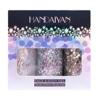 Set 3 Glitter Gel Fata si Corp, Handaiyan - 3