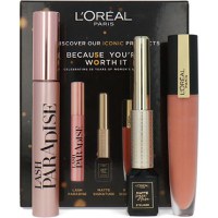 Set Machiaj 3 Produse, Loreal, Mascara, Tus de ochi si Ruj de buze - 2