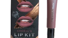 Set ruj de buze + creion contur Loreal X Cheryl Lip Kit Paint It Greige